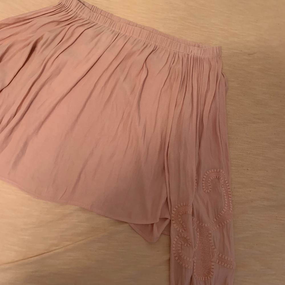 Pink off shoulder top